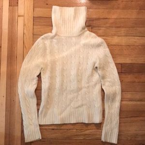 J.Crew cream cable knit sweater